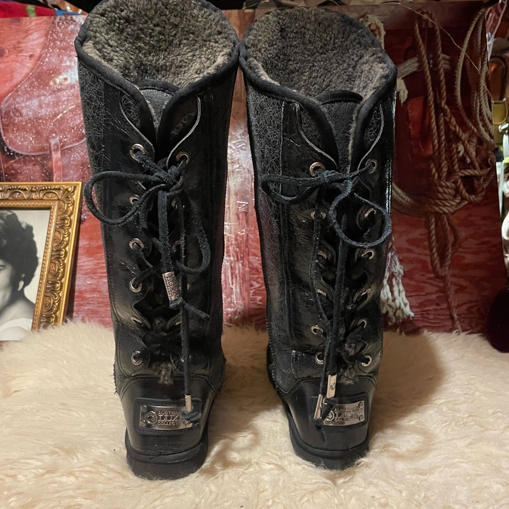 Australia Luxe Collective leather shearling lined boots
